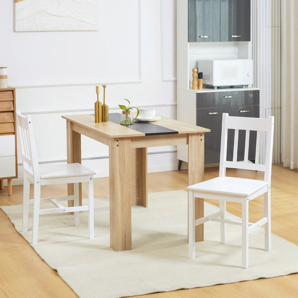 Set 2 Sedie da Pranzo ¨C zephmum ¨C Bianco Legno Pino 41x46,5x85,5 cm