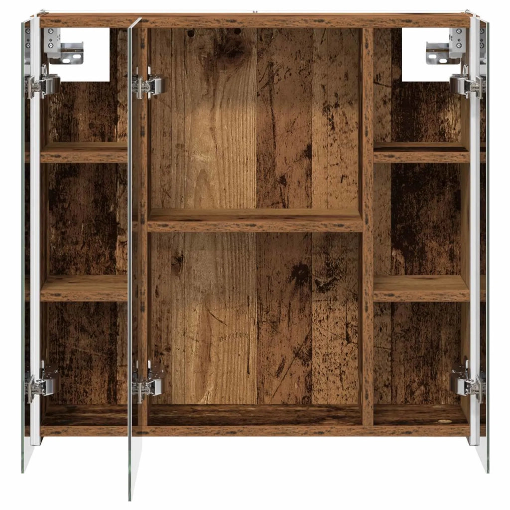Mobiletto per specchio da bagno Legno vecchio 889253