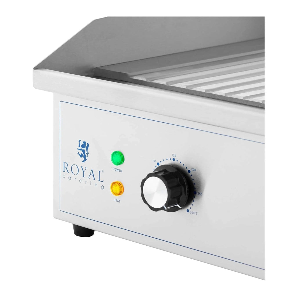 Piastra elettrica scanalata plancha 700 x 400 mm 4.400 watt 14_0004053