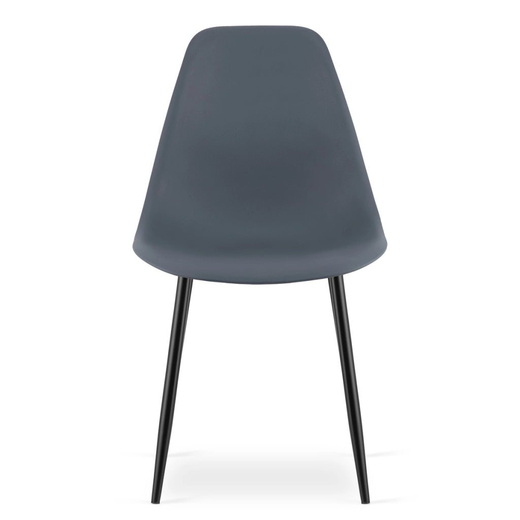 Sedia di design WAT in polipropilene grigio ardesia