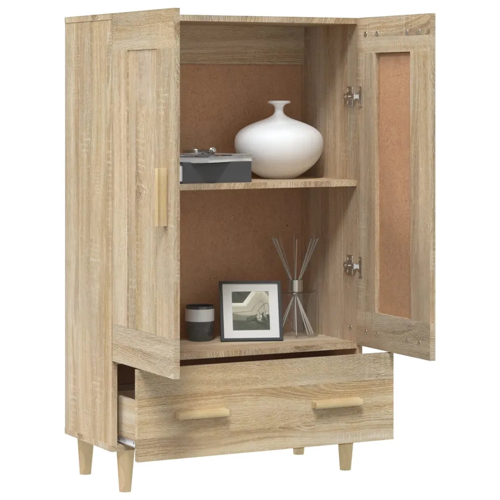 Credenza Rovere Sonoma 70x31x115 cm in Legno Multistrato cod mxl 16830