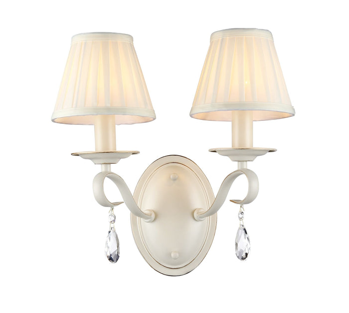 Lampada da parete Elegant in Metallo Brionia Beige