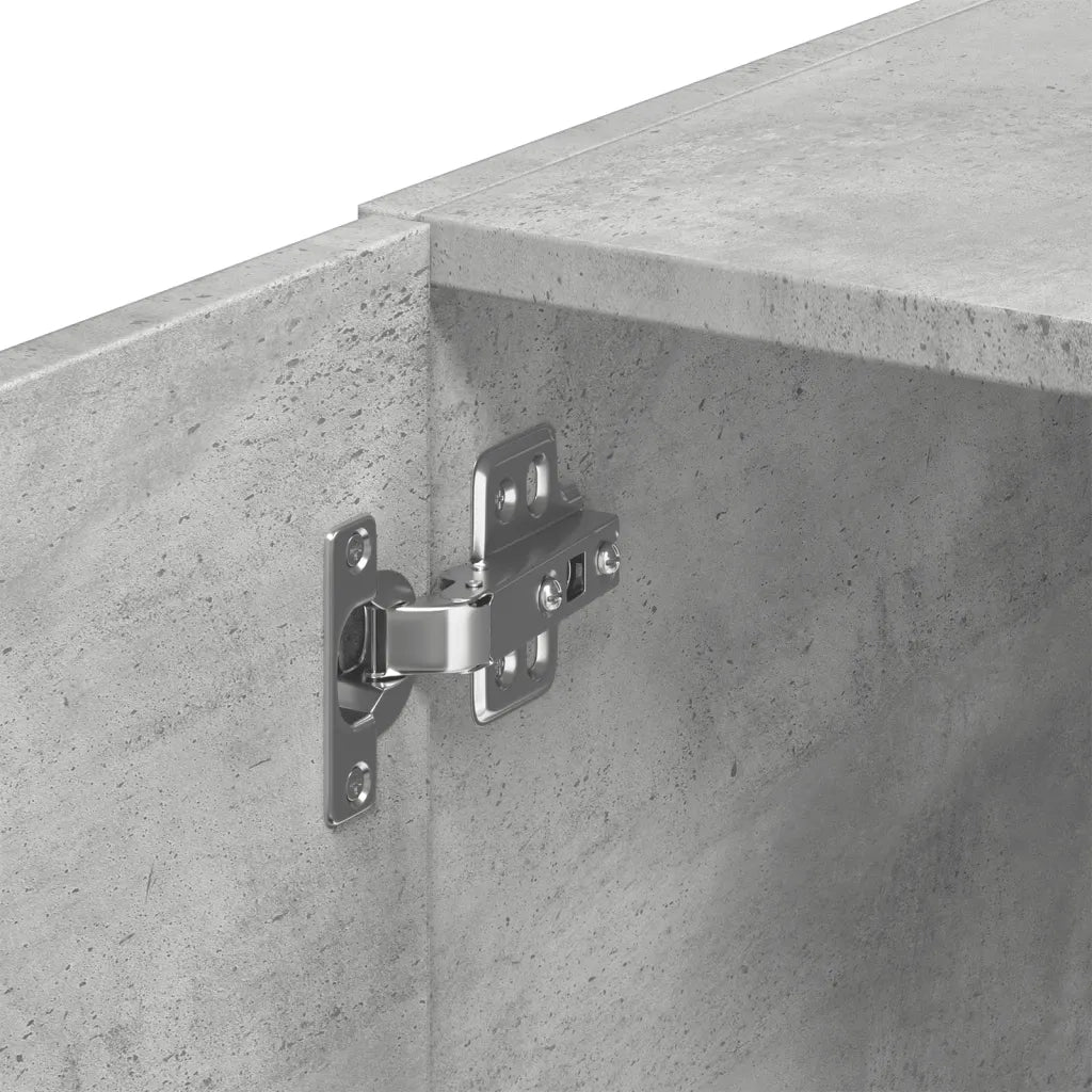 Mobile a Parete Grigio Cemento 70x42,5x40 cm Legno Multistrato