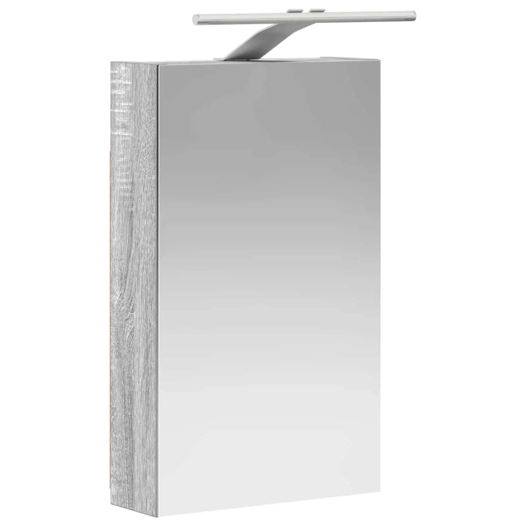 Mobiletto per specchio da bagno Grigio Sonoma 30 x 10,5 x 50 cm 889020