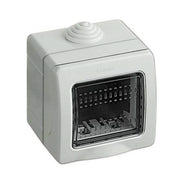 Trade Shop - Contenitore 2 Moduli Copri Interruttori Parete Jk Lk44002 Ip55 Scatola Prese -