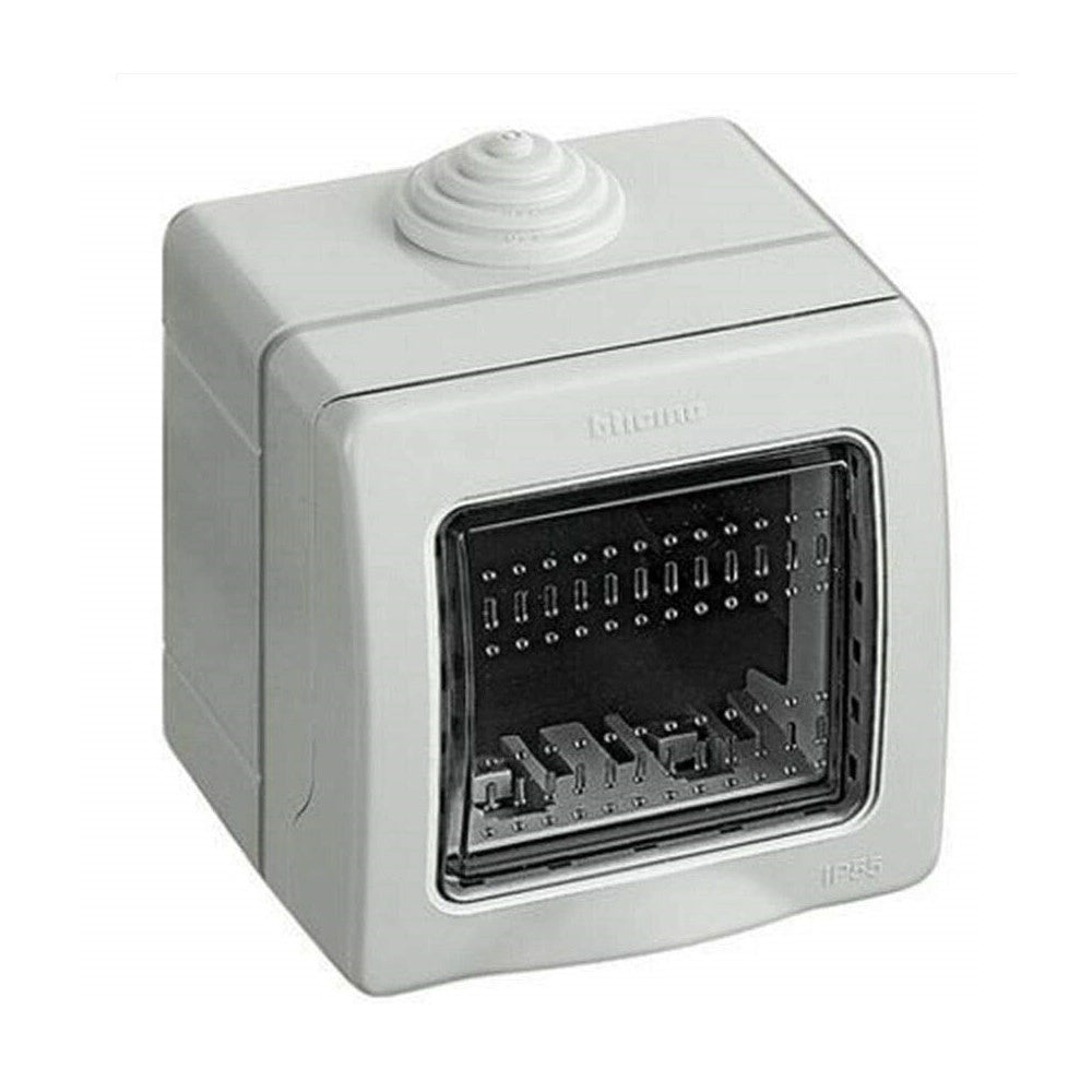 Trade Shop - Contenitore 2 Moduli Copri Interruttori Parete Jk Lk44002 Ip55 Scatola Prese -