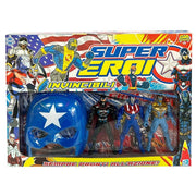 Trade Shop - Super Eroi Invincibili Più Maschera Serie Di Personaggi Giocattolo Bambini 3+ -