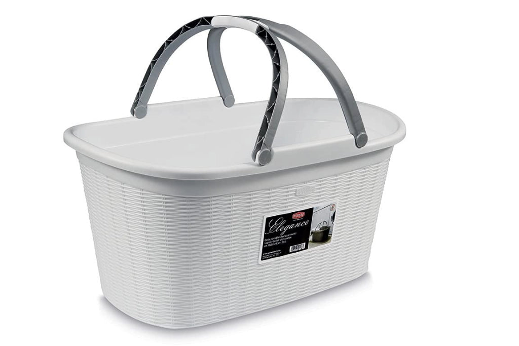Cesta Portabiancheria Stefanplast Elegance Colore Bianco