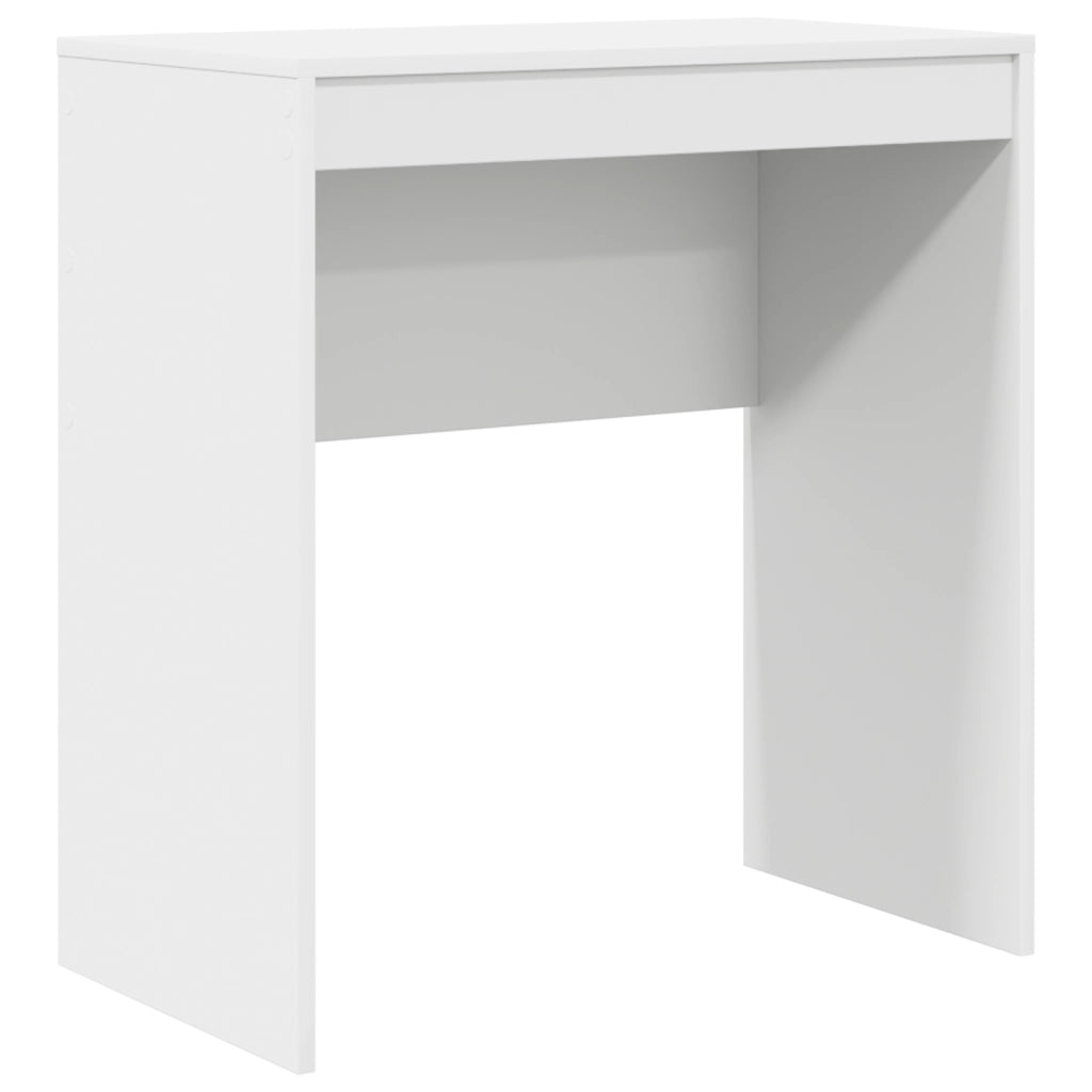 Scrivania con archiviazione in legno ingegnerizzato bianco