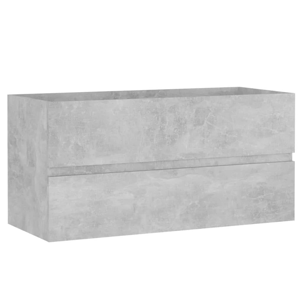 Mobile lavabo con lavabo integrato 90 x 38,5 x 45 cm truciolare grigio cemento 02_0006487