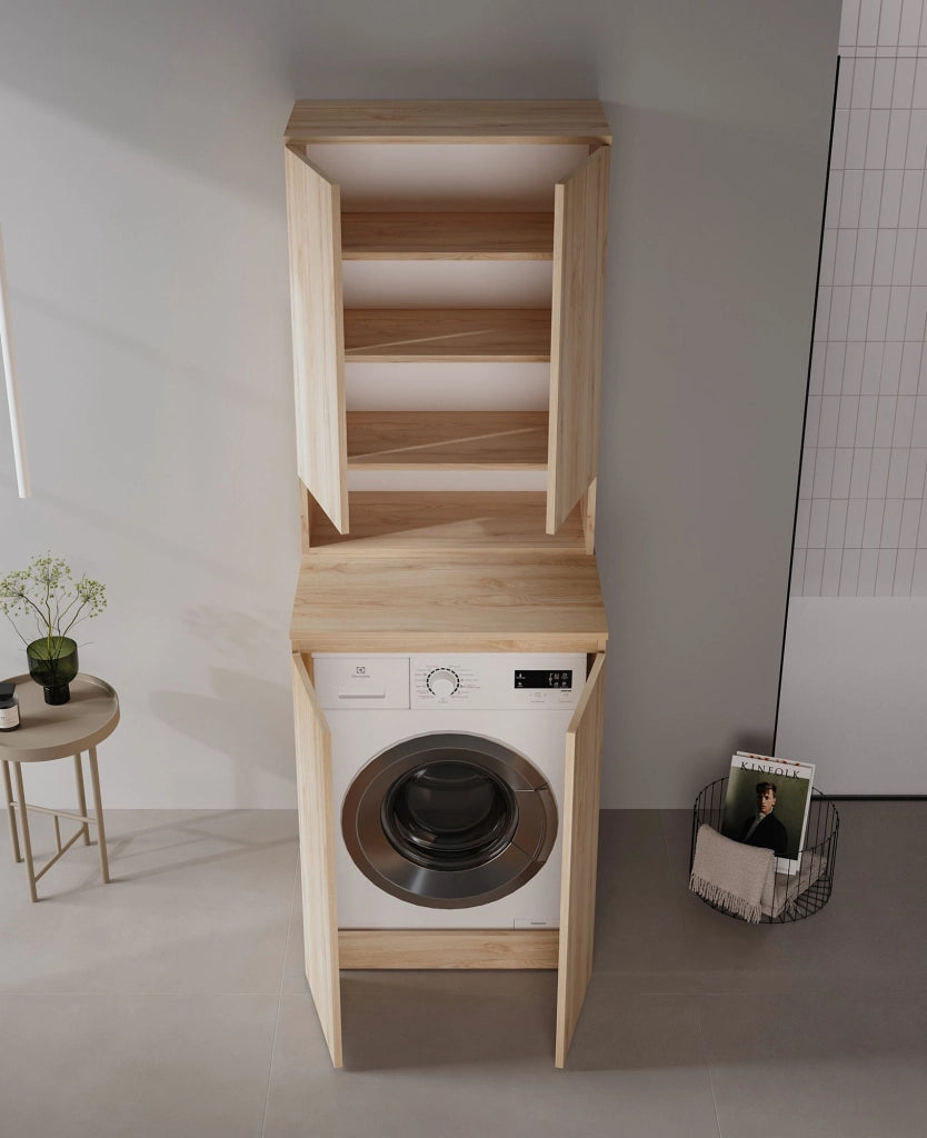 Mobile da bagno "Bosco Lume 70" - 70 x 36 x 100 cm - Rovere