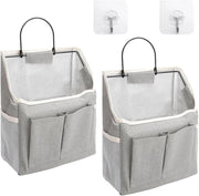 Organizzatore appeso 2 pezzi pieghevole con contenitori per cucina e bagno campeggio