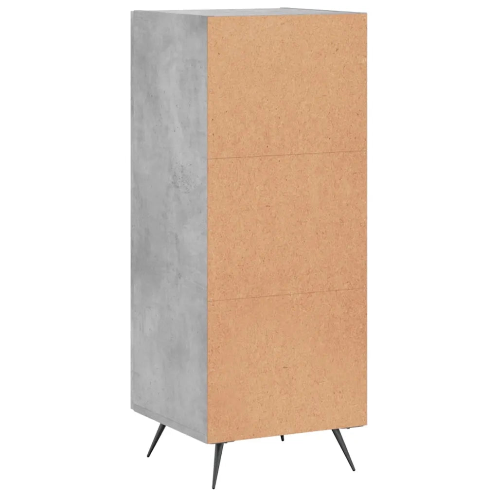 Credenza | Madia | Buffet da pranzo | Armadio da pranzo Grigio Cemento 34,5x34x90 cm in Legno Multistrato