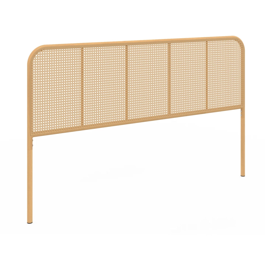 IDMarket - Cabecero de madera y caña FLORA 160 CM