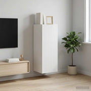 Mobiletto a muro Bianco Lucido 33 x 34,5 x 90 cm 898419