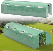 Casella per giardino 8x3x2 m con cornice verniciata e copertura in PE