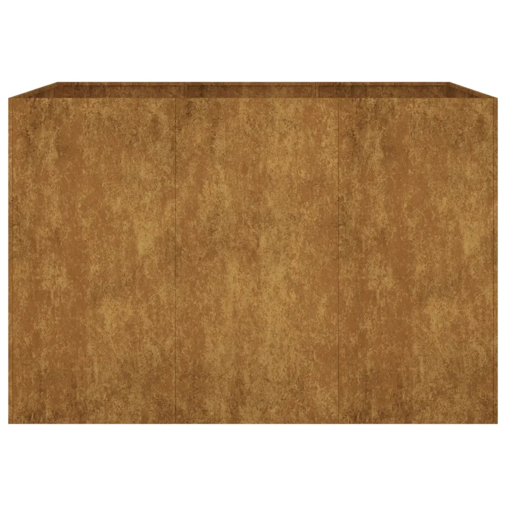 Fioriera Rialzata da Giardino 120x80x80 cm in Acciaio Corten 824538