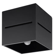 Spot soffitto LUPINO nero quadrato metallo G9 Pure Lume