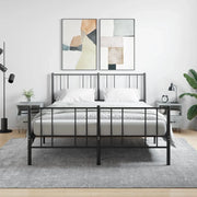 Comodini 2 pz Grigio Cemento 40x35x47,5 cm in Legno Multistrato 827429
