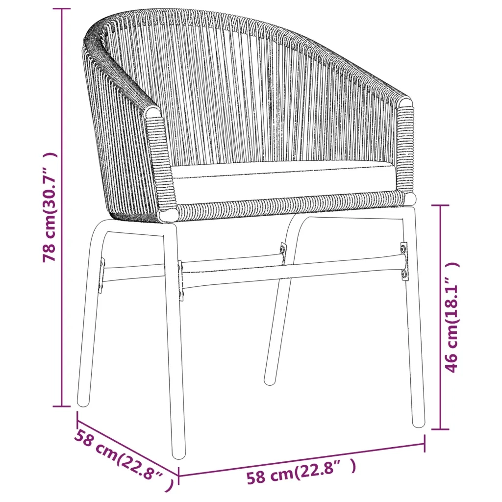 Set Mobili da Pranzo per Giardino 3 pz Marrone 3099227