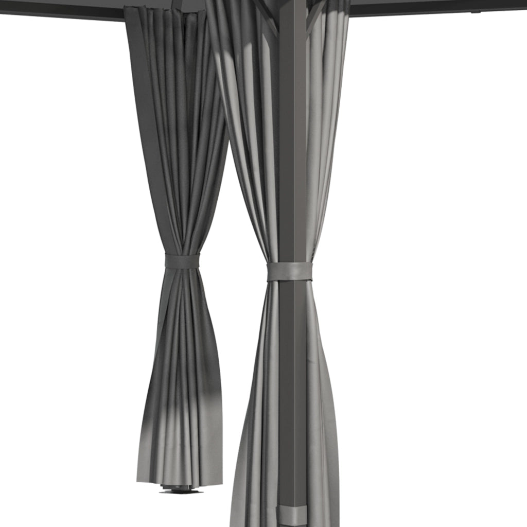 Tonnelle da giardino in alluminio ¨C zephmum ¨C grigio antracite 3x3 m