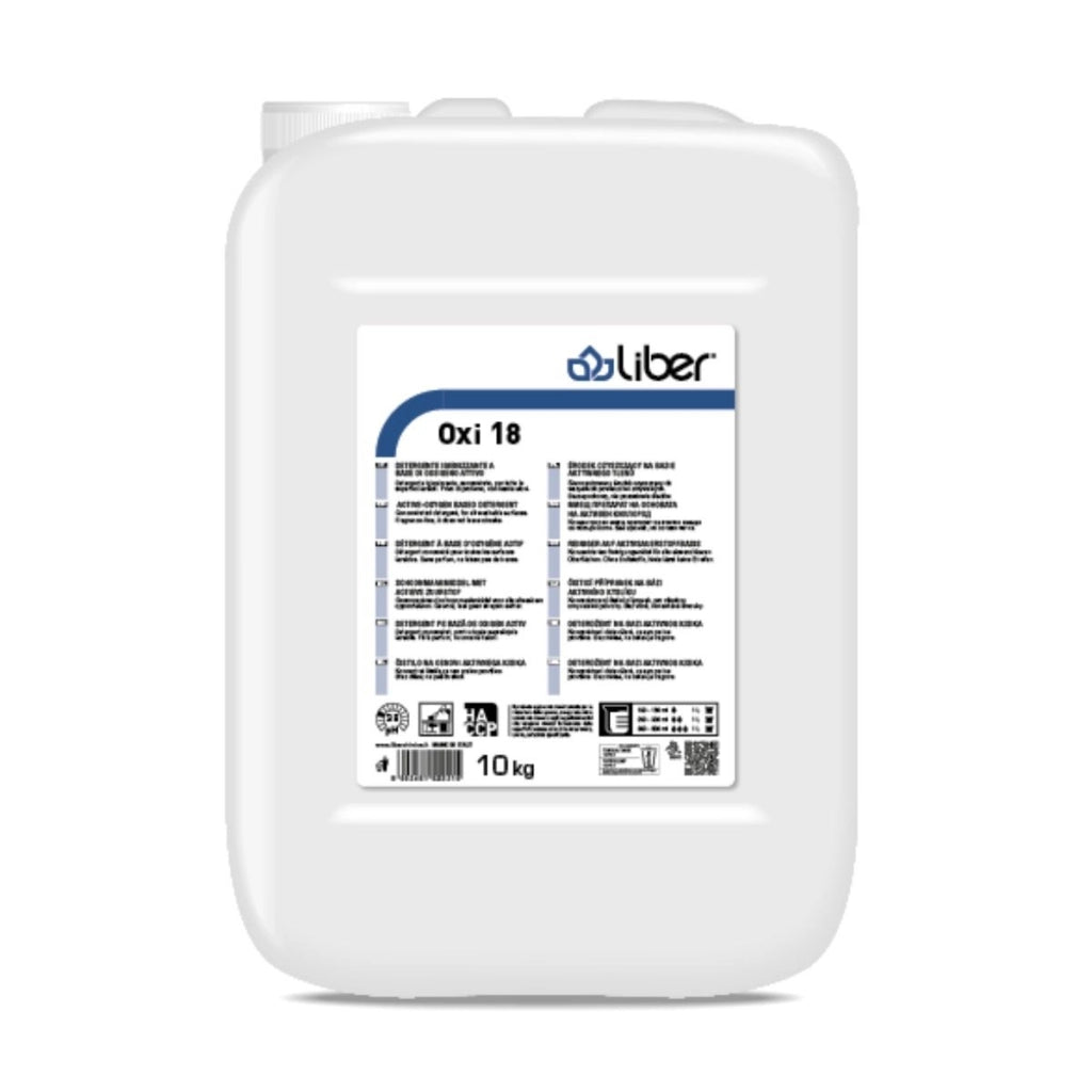 Oxy 18 10 Kg, Detergente Igienizzante Perossido Superfici No Schiuma | Liber