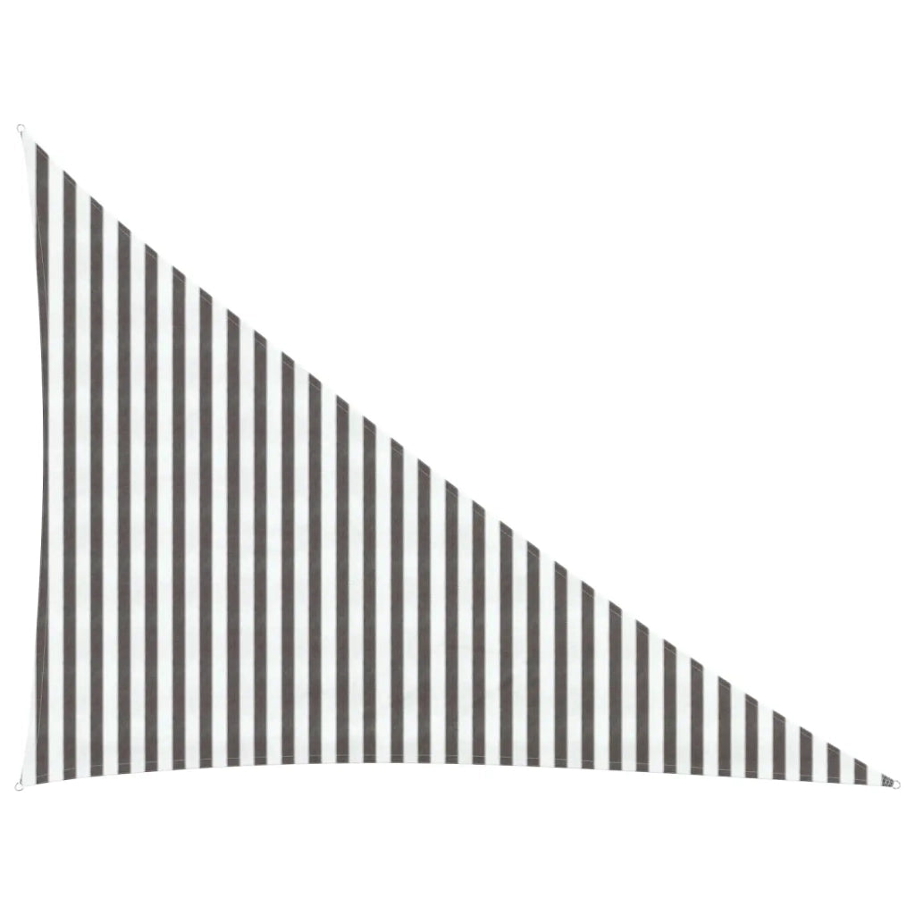 Telo Ombra-Vela Ombreggiante-Parasole a Vela Grigio chiaro e bianco 3 x 4 x 5 m HDPE