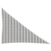 Telo Ombra-Vela Ombreggiante-Parasole a Vela Grigio chiaro e bianco 3 x 4 x 5 m HDPE