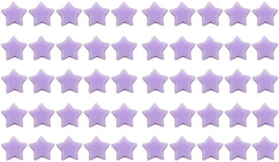 Stopperini per ago 50 pezzi - Protezione acrilica a forma di stella - Riduttore ago - Accessori intrecciati - Progetti di DIY - Diametro foro 1,5 mm - Protezioni ago