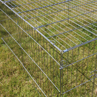 Recinto per piccoli animali 122 x 95 x 58 cm con telo parasole recinzione per conigli e lepri