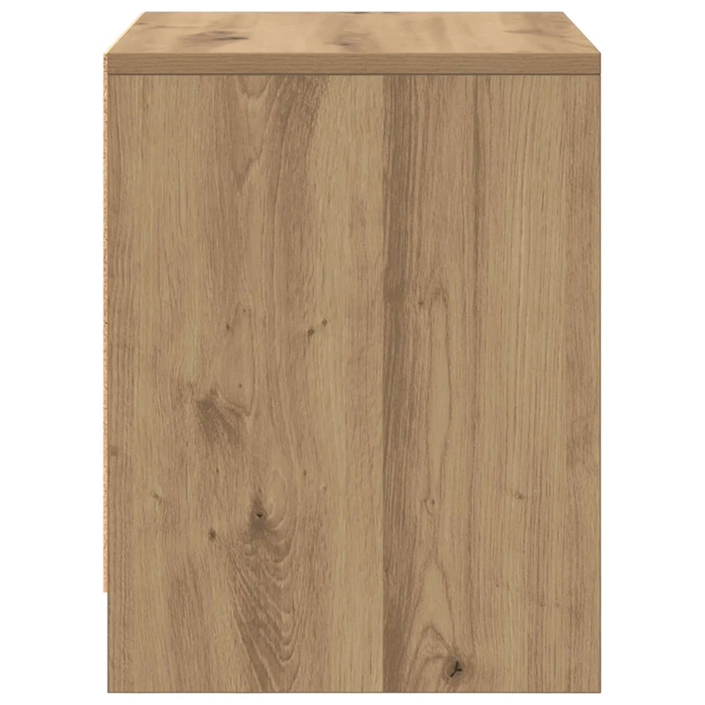 vidaXL Armadio da Notte rovere artigianale 45 x 34 x 44.5 cm