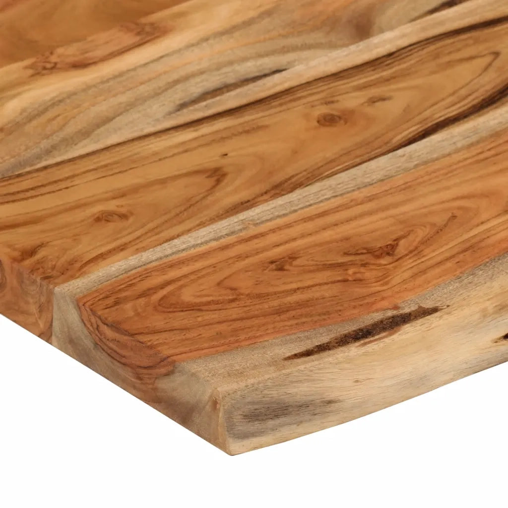 Mensola a Muro 50x30x3,8cm Rettangolare Legno Acacia Bordi Vivi 370283