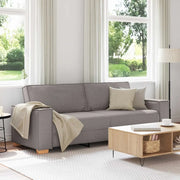 Divano a 3 Posti-Sofa 3 Posti tortora 180 cm in tessuto 124739