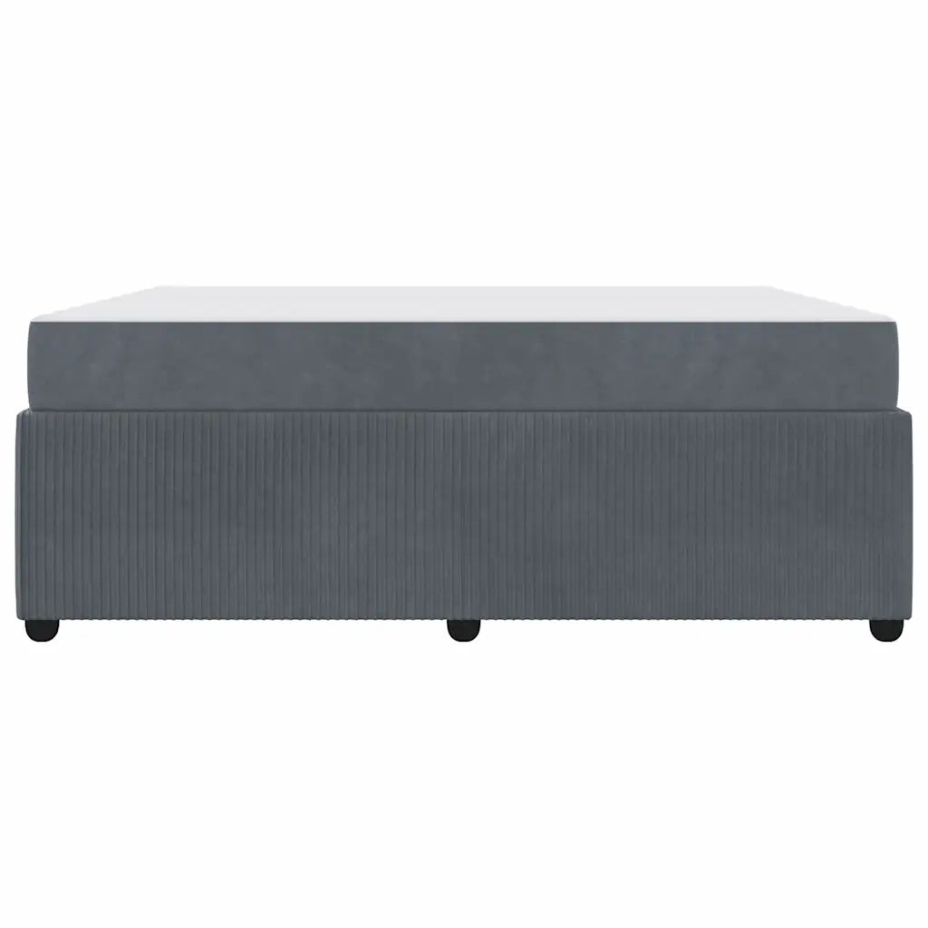 Struttura del letto Grigio scuro 180 x 200 cm Tessuto