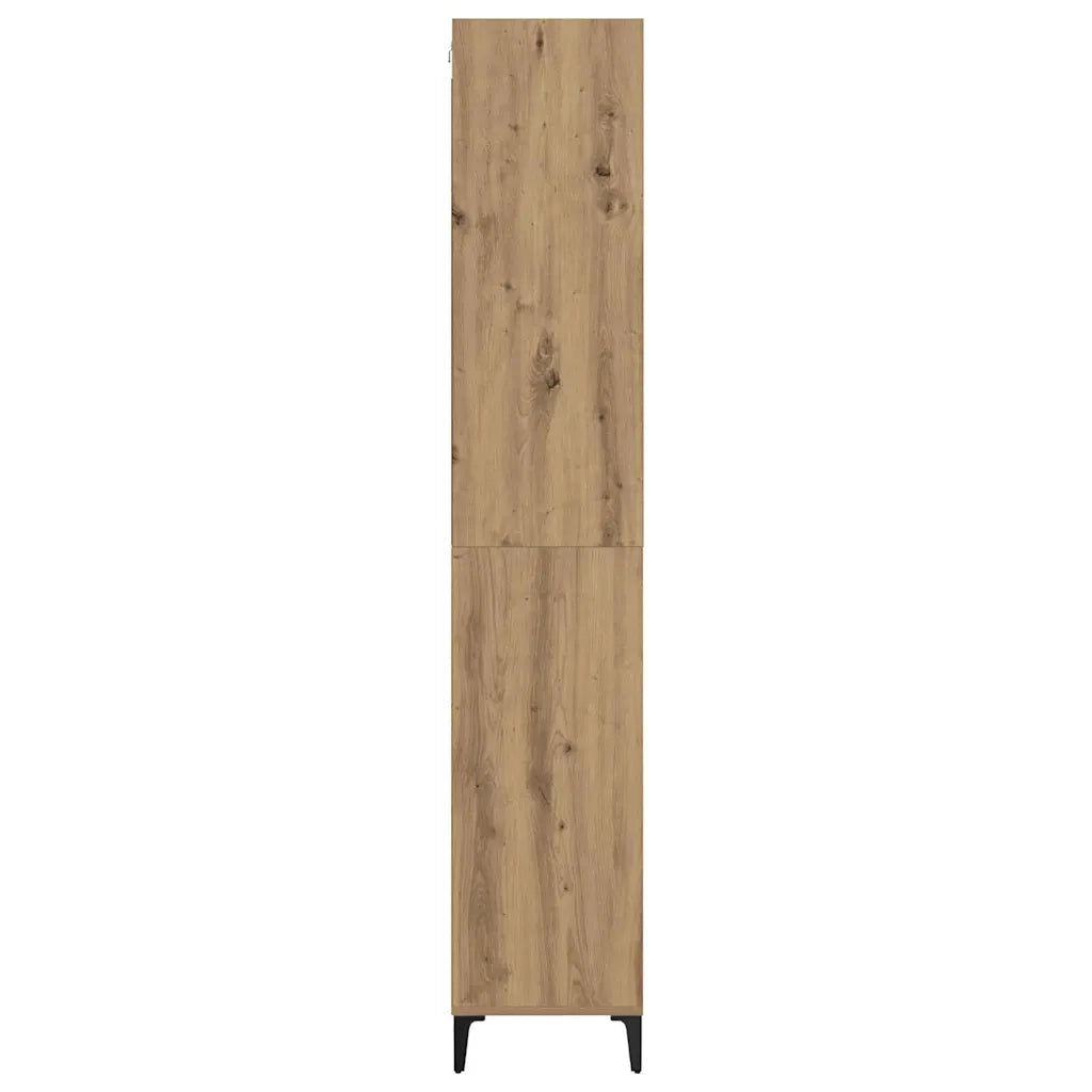 Credenza-Buffet-Armadio da cucina Rovere artigianale 69,5 x 34 x 180 cm 404525