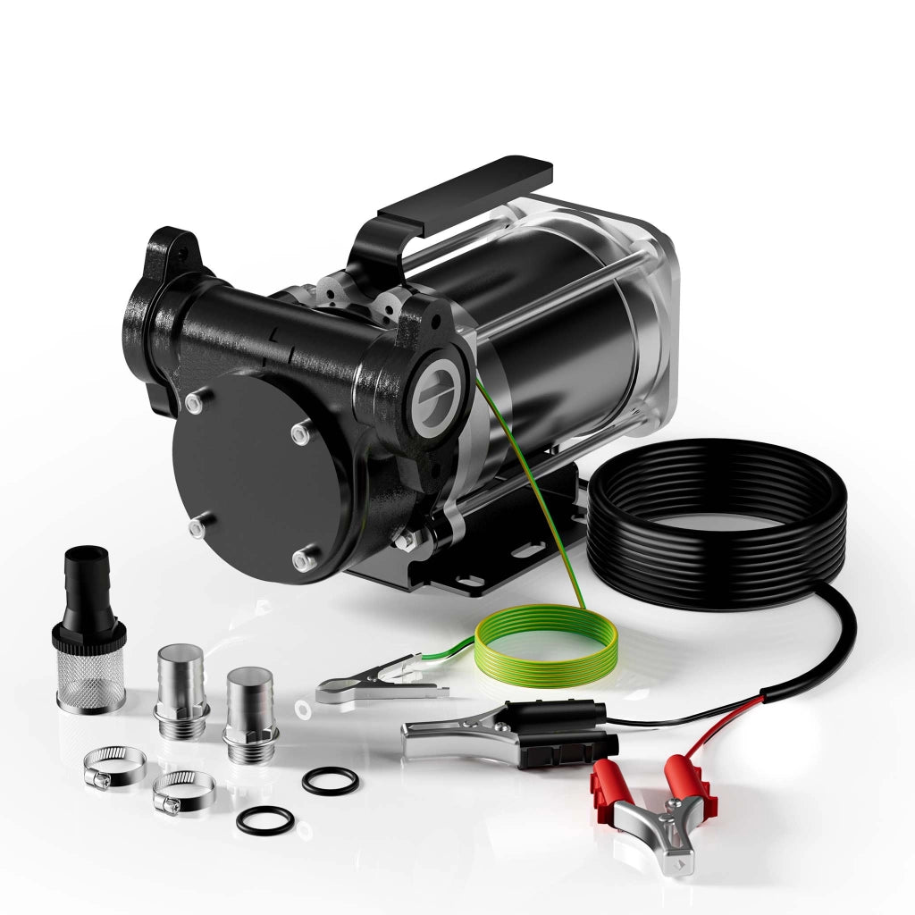 Pompa travaso carburante 12 V 180 W, Pompa travaso gasolio/benzina, 57 l/min, 3200 giri/min