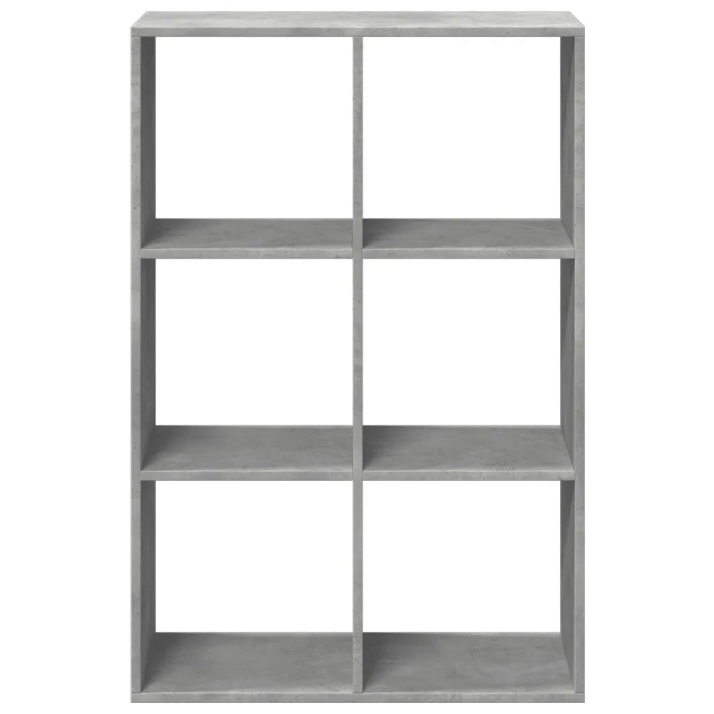 Libreria Divisorio Grigio Cemento 69,5x29x103,5cm in Truciolato 858015