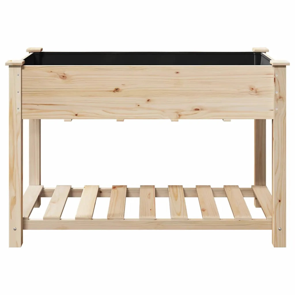 Vaso da giardino con lo scaffale Beige 115 x 59 x 76,5 cm 42006567