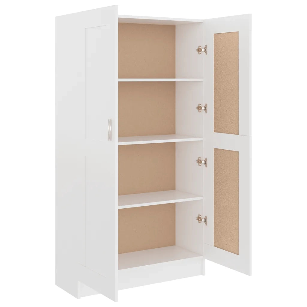 Libreria Bianca 82,5x30,5x150 cm in Legno Multistrato 802723
