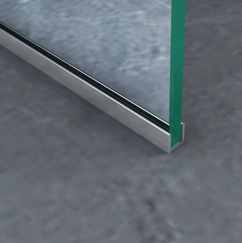 Parete doccia walk in cristallo 8mm trasparente h.200cm Tory 140 cm