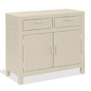 Armadio da esterno in wicker 100x50xH80 cm, con 2 ante e 2 cassetti - Armadio Da Esterno In Wicker 100x50xh80 Cm, Con 2 Ante E 2 Cassetti Colore White (bianco Decapato) Colore: Java, Materiale: wicker