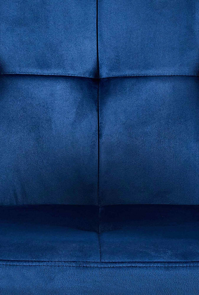 Sedia visitatore Emia Velluto,blu