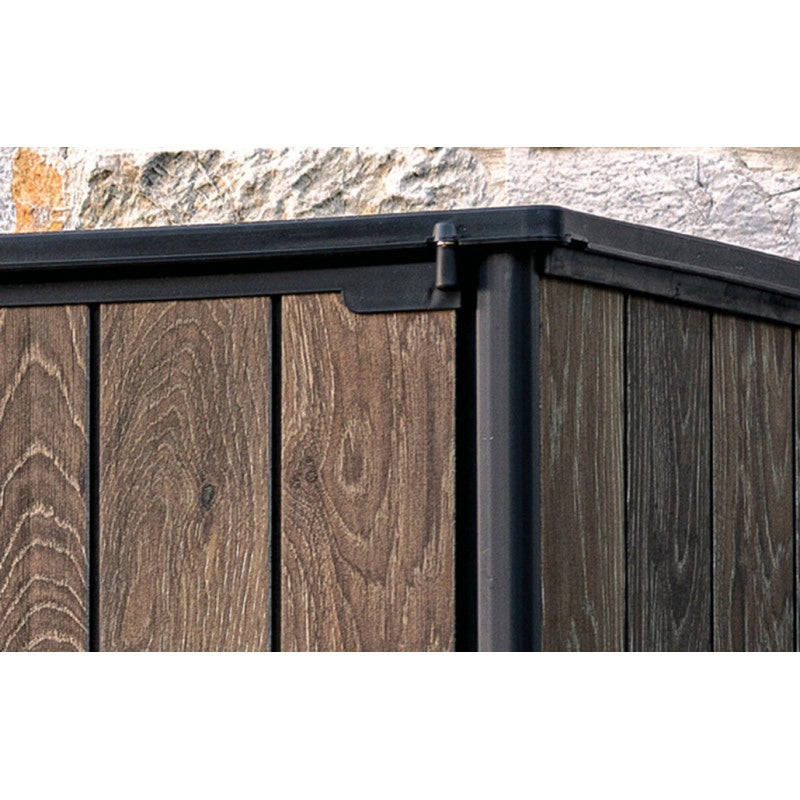 Armadio Porta Attrezzi da Esterno Vertical Store 1400L - 140x73,6x170,4 - Effetto Legno Walnut - Keter