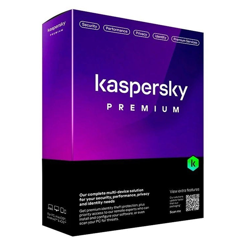 KASPERSKY PREMIUM (SLIM) - SOFTWARE SICUREZZA 10 DEVICE / 1 ANNO (KL1047T5KFS-SLIM)