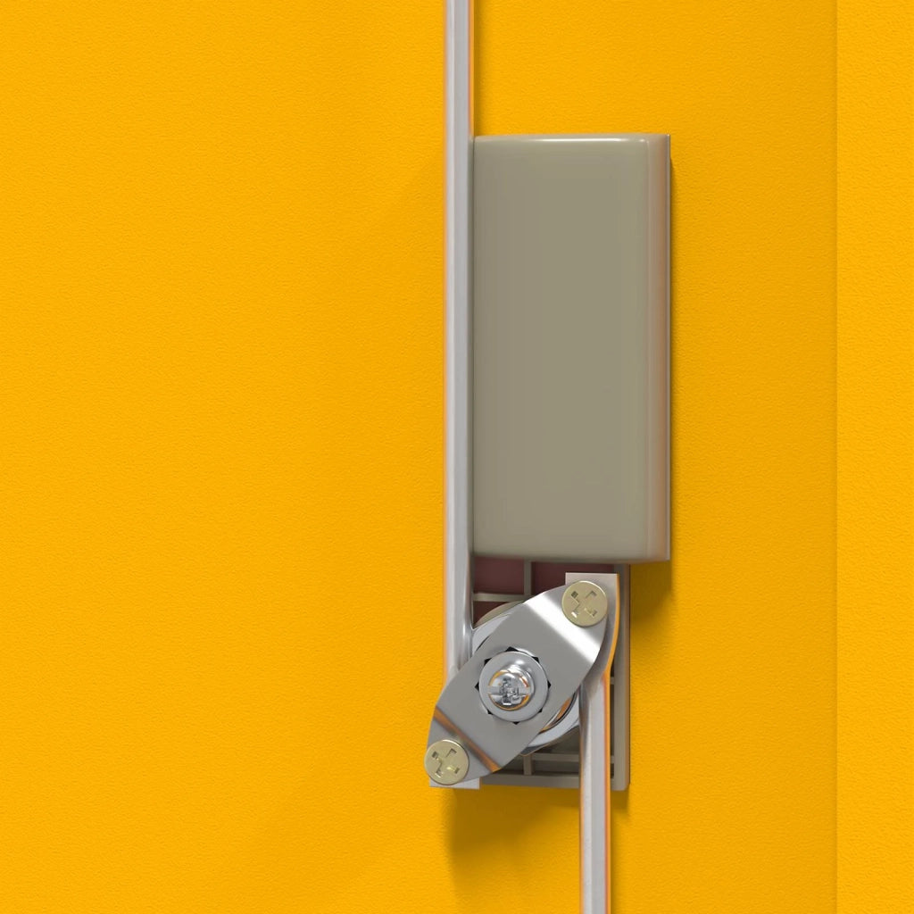 Armadio Giallo senape 90 x 40 x 40 cm Acciaio