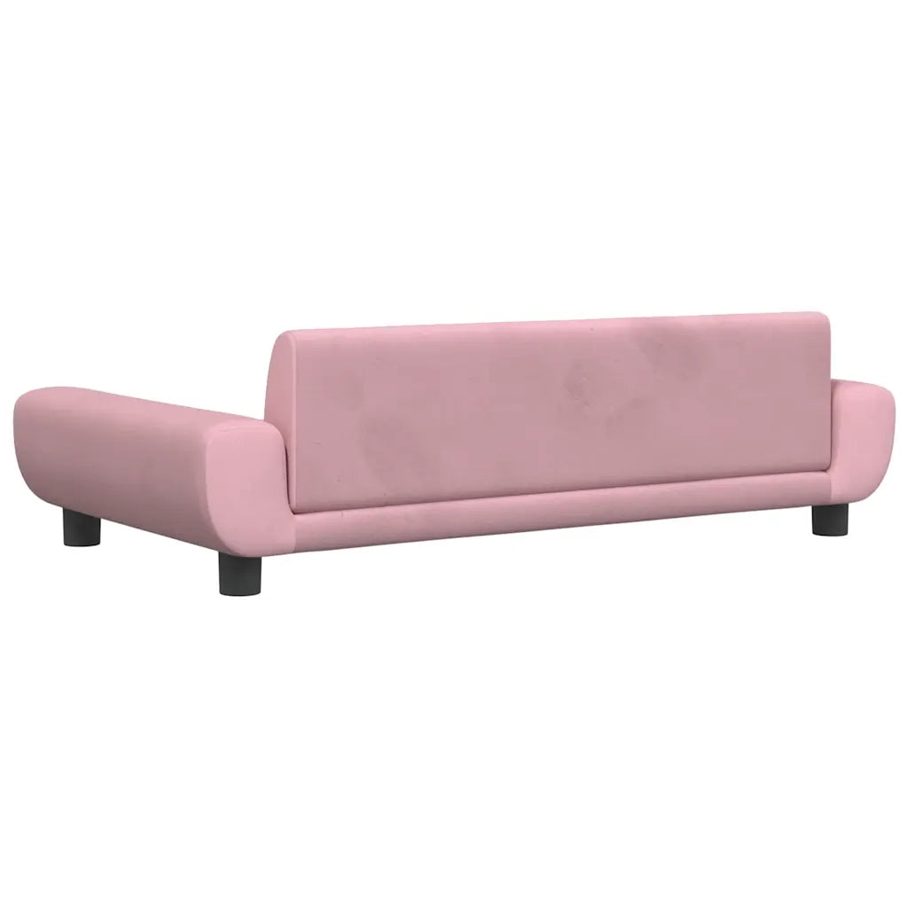 Lettino per Cani Rosa 100x54x33 cm in Velluto CFW3567089