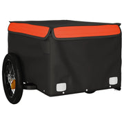 Rimorchio per trasporto biciclette capacità 30 kg ferro arancione 02_0044154