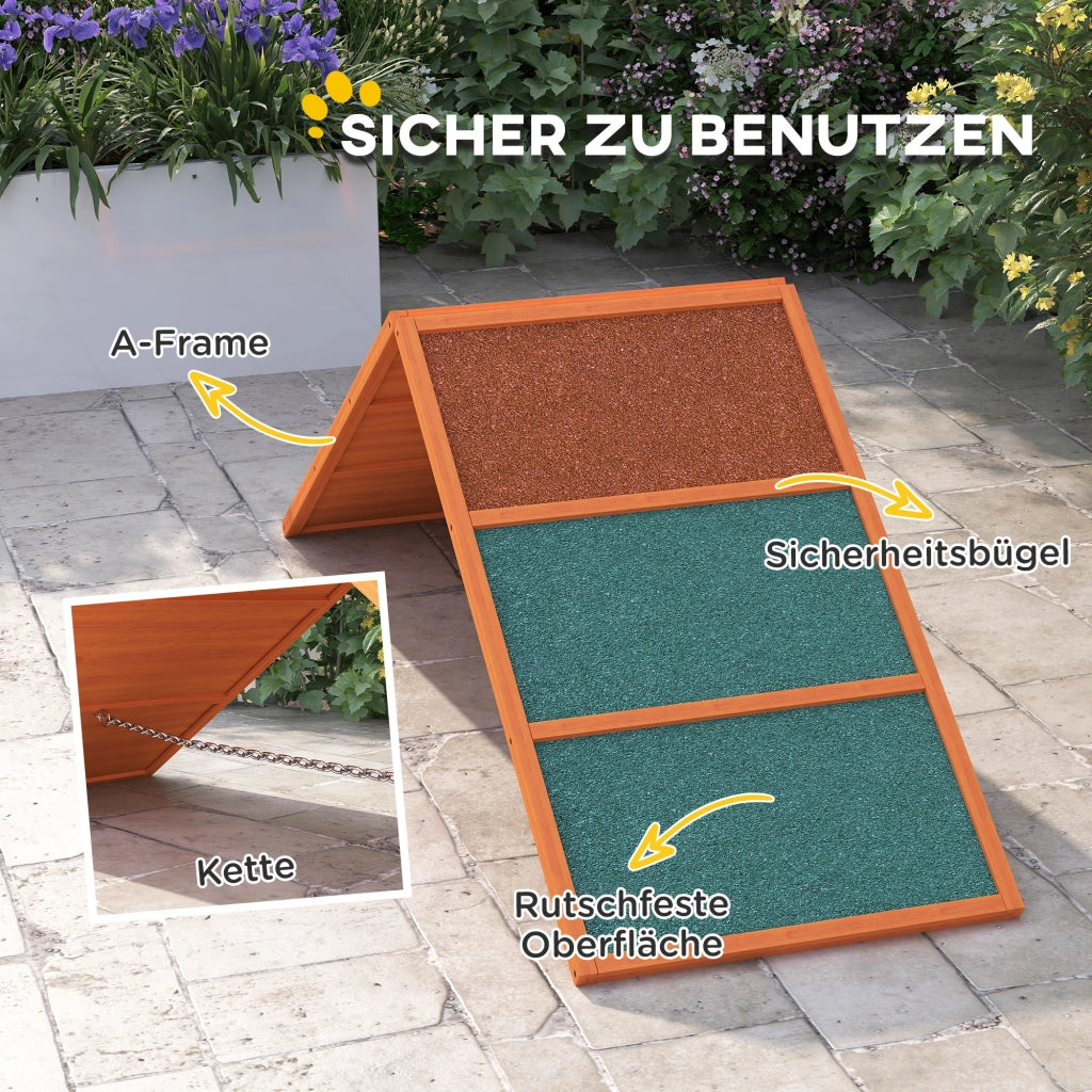 Rampa per Cani Folding ¨C zephmum ¨C Legno Naturale 173x59x66 cm
