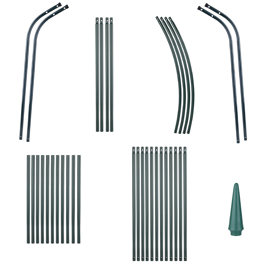 Arco da Giardino Supporto per Rose e Piante Rampicanti in Metallo Altezza 240 cm