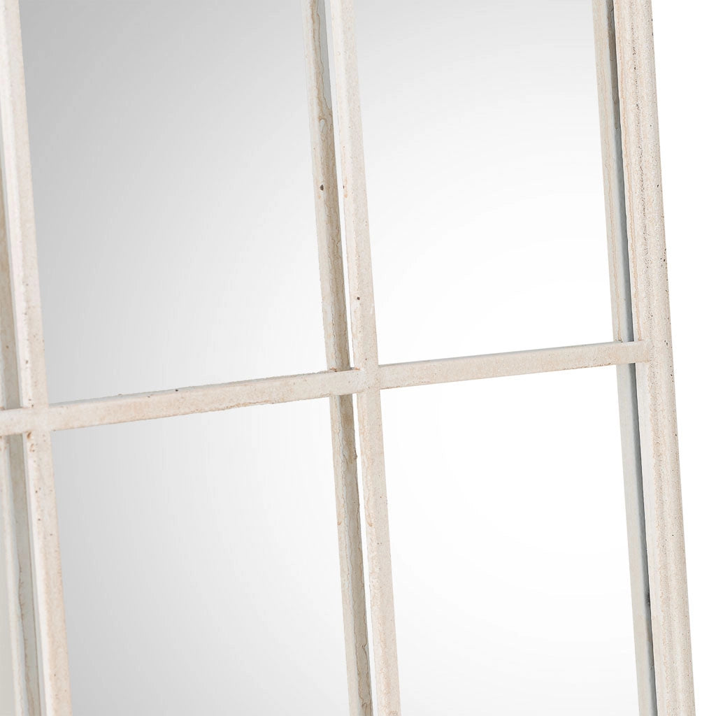 Specchio in legno bianco 61x5x114h cm